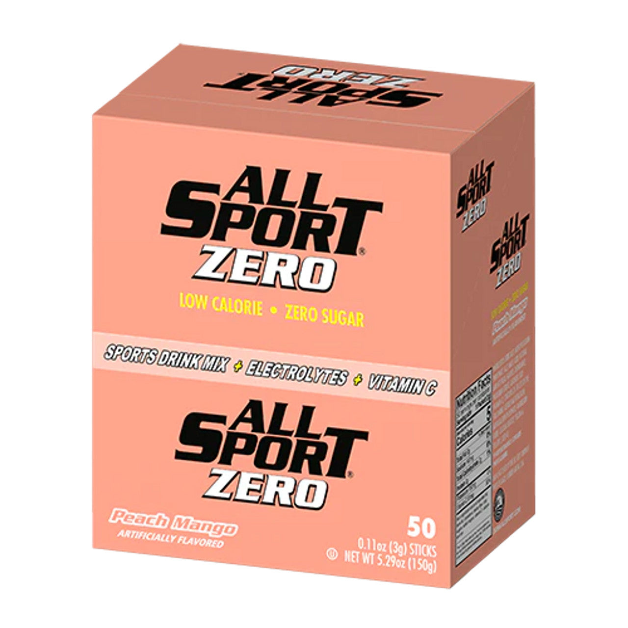 ALL SPORT - Zero Sugar- Quick Sticks - For 16.9oz Bottle - 50 Sticks/box