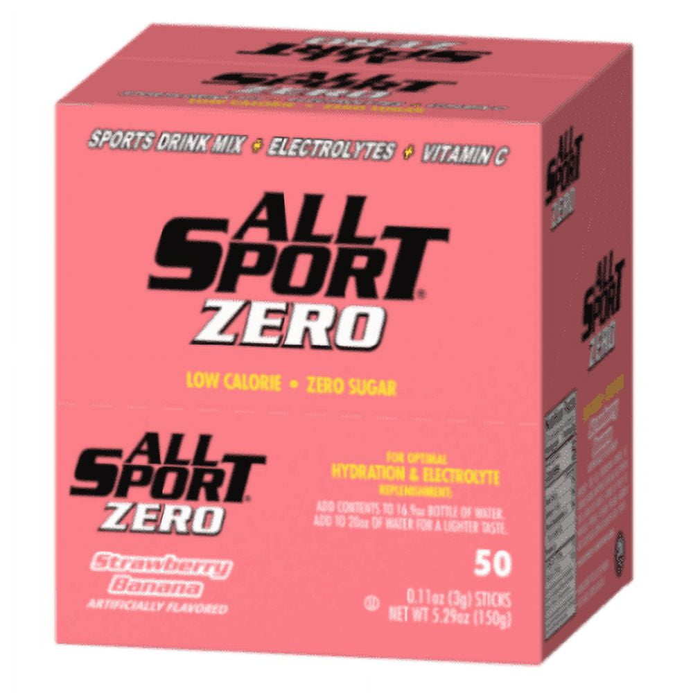 ALL SPORT - Zero Sugar- Quick Sticks - For 16.9oz Bottle - 50 Sticks/box