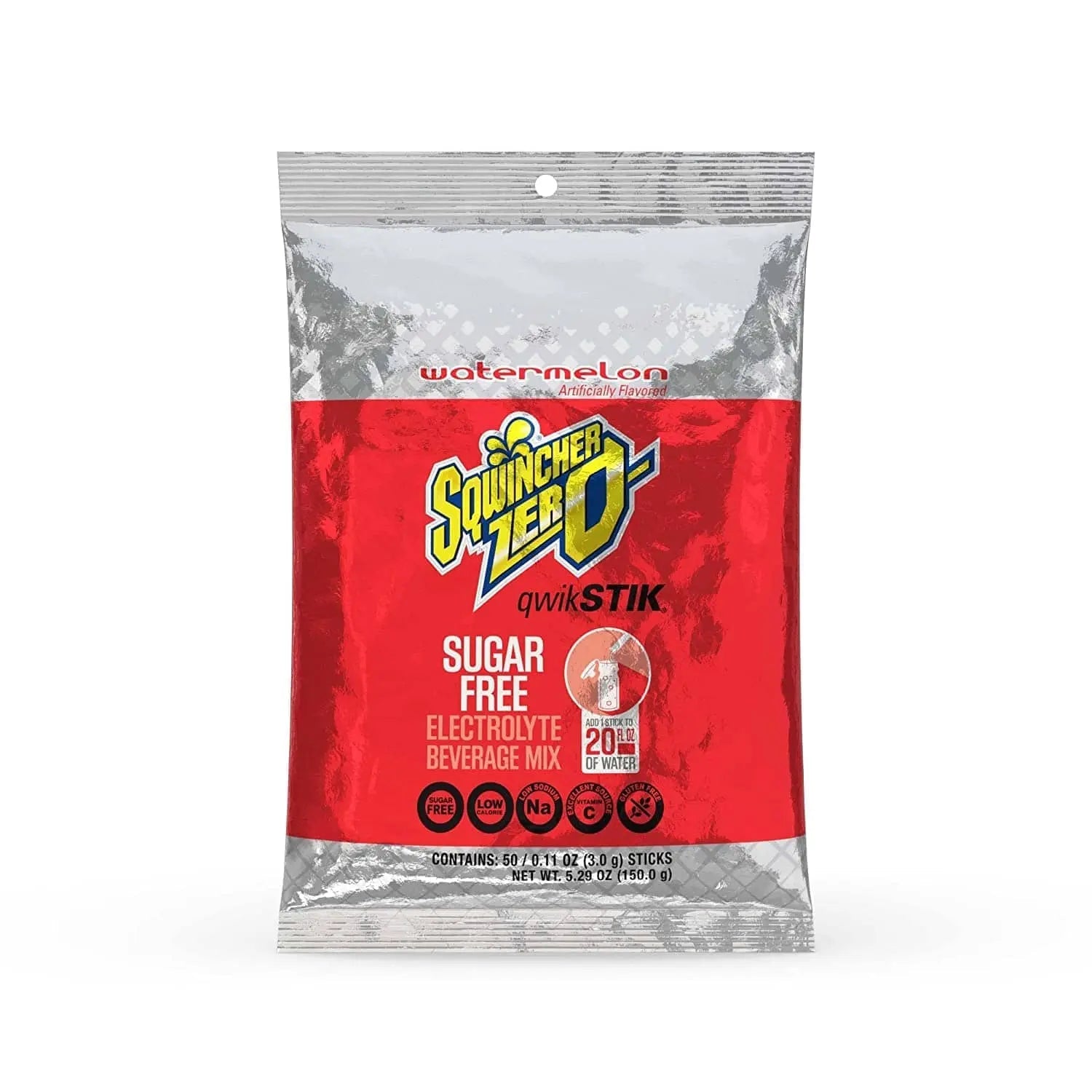 SQWINCHER - 50/bag Watermelon Sqwincher Qwik Stik